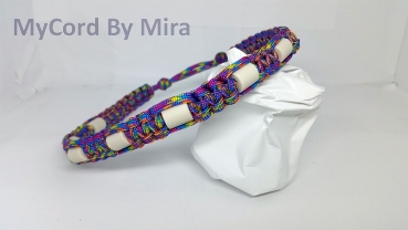 EM-Keramik Halsband  Regenbogen
