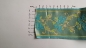 Preview: Jacquard Webband 80 mm -  türkise Blume