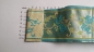 Preview: Jacquard Webband 80 mm -  türkise Blume