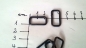 Preview: Schlaufe 20 x 8 x 2,3 mm rund, schwarz, verkupfert