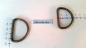 Preview: D-Ring 40 x 27 x 4,0 mm Stahl, altmessing antik