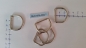 Preview: D-Ring 27 x 22 x 3,6 mm Stahl, silbern vernickelt