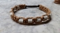 Preview: EM-Keramik Halsband  Bolo-Lederumflechtung