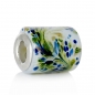 Preview: European Charm weiss bemalt  - Lochdurchmesser  5,1mm