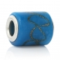 Preview: European Charm blau mit Glitter  - Lochdurchmesser  5,1mm