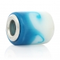 Preview: European Charm Wave blau-weiss  - Lochdurchmesser  5,1mm