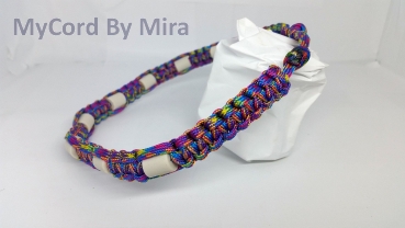 EM-Keramik Halsband  Regenbogen