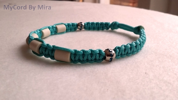 EM-Keramik Halsband  einfarbig türkis