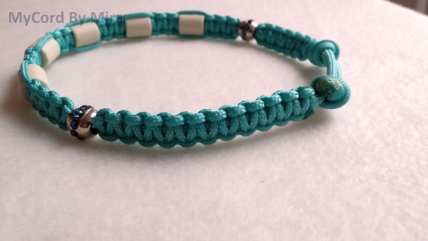 EM-Keramik Halsband  einfarbig türkis
