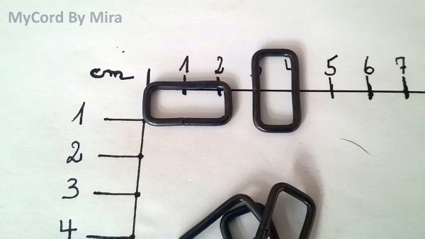 Schlaufe 20 x 8 x 2,3 mm rund, schwarz, verkupfert
