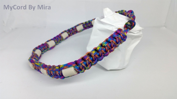 EM-Keramik Halsband  Regenbogen
